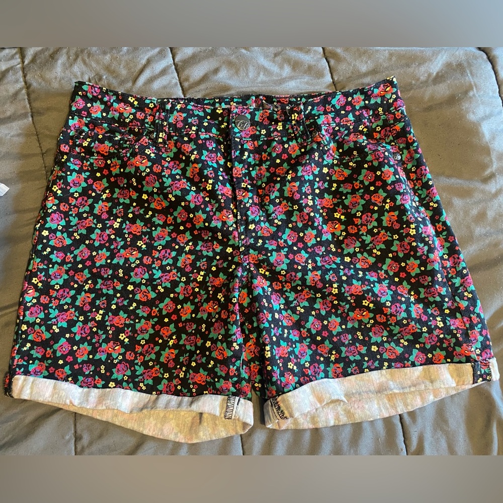 3/$15 Floral Women's Denim Shorts